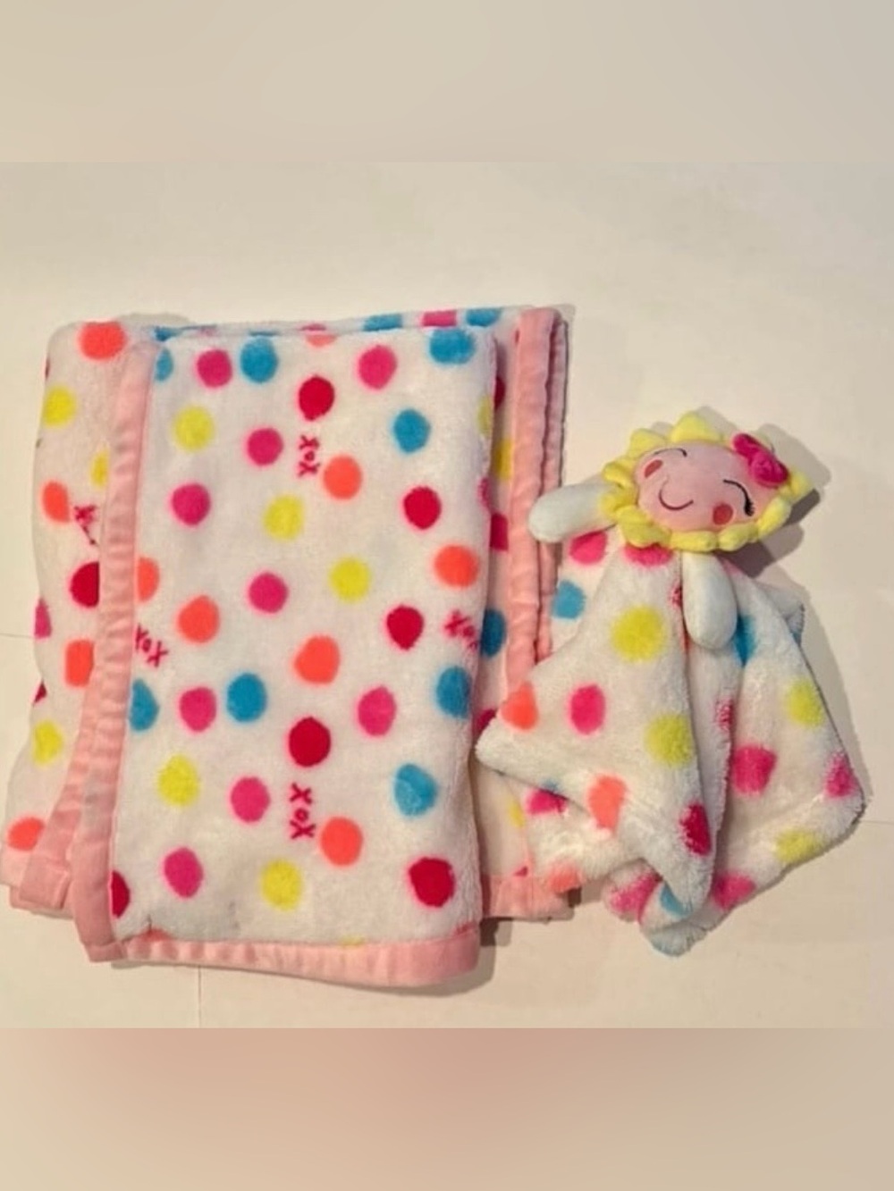Betsey Johnson Baby Blanket and Lovey 2 pc set